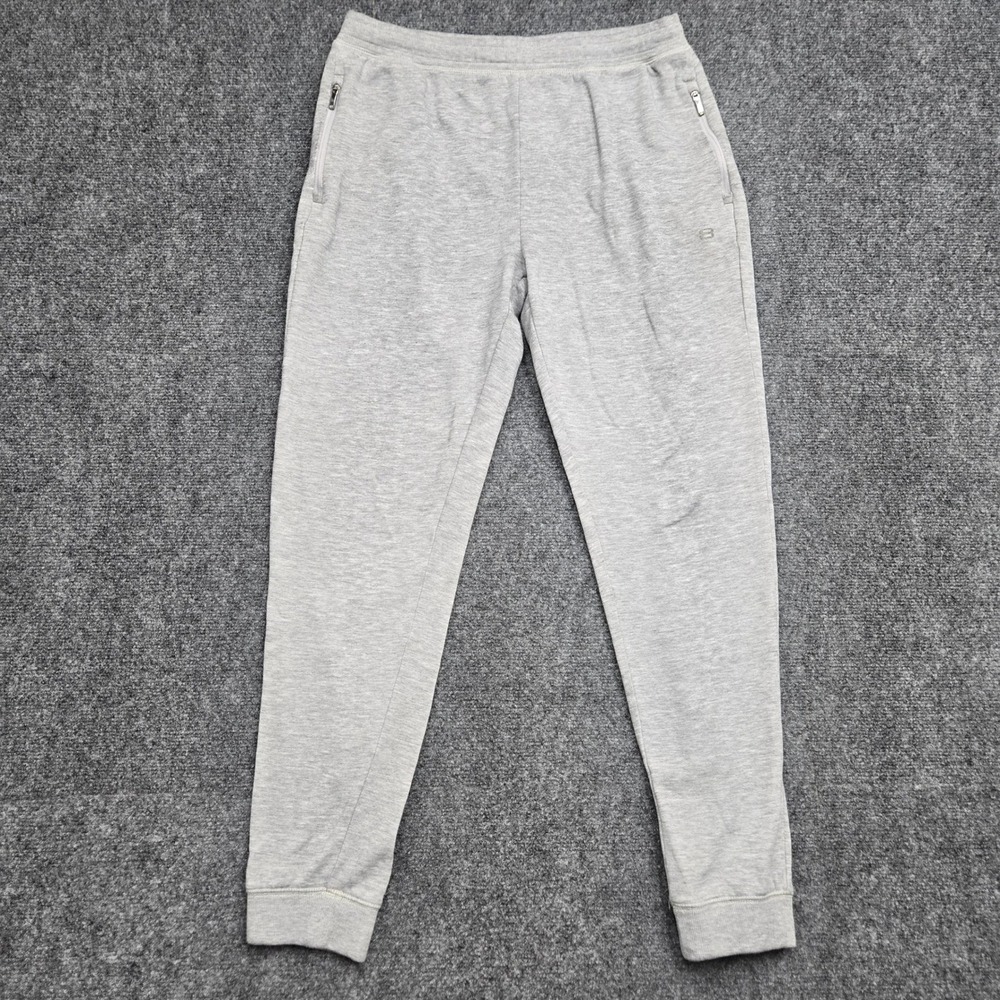 Layer 8 Mens Size Medium W32 Jogger Sweatpants Gray Zipper Pockets